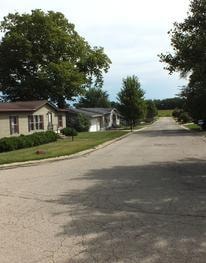 Quiet residential street at Knollwood Estates