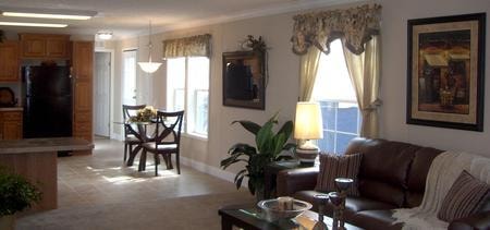 Open-plan living and dining area in a Knollwood Estates home
